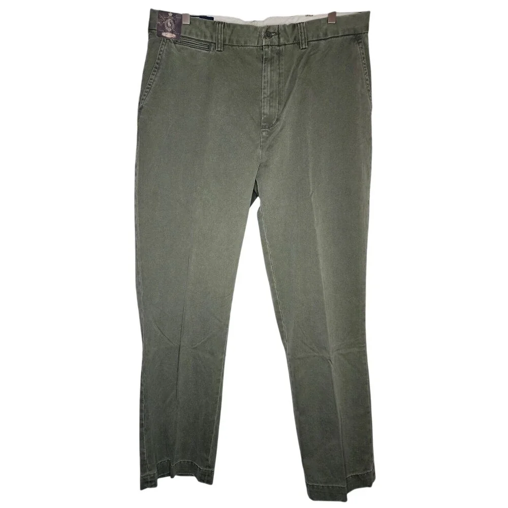 Polo Ralph Lauren Pants Size 38x30 Chino Straight Cotton Dark Sage Green NWT
